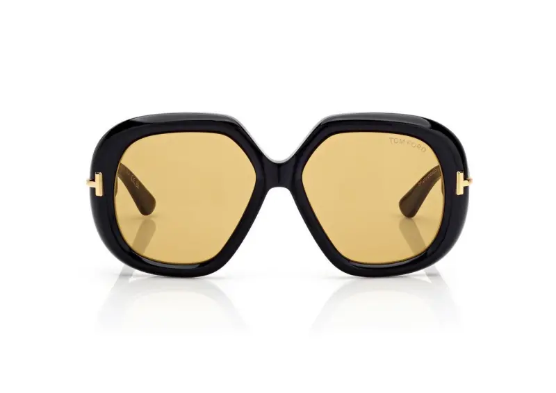 GEOMETRIC ICON SUNGLASSES SHINY BLACK / BROWN online